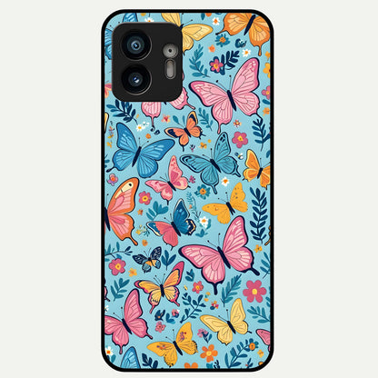  Spring Wing Garden Glass Case For Nothing Phone 2 back cover – full design glossy printed glass finish