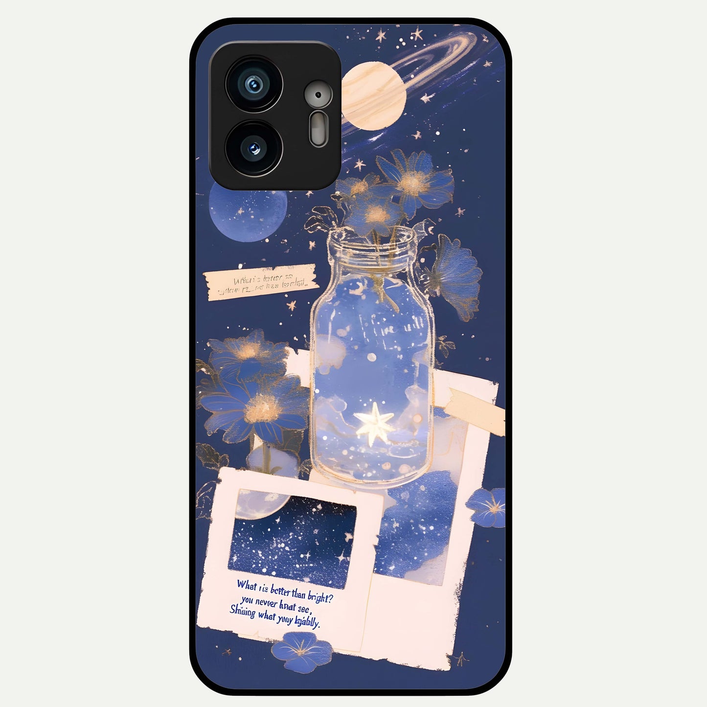  Starlit Cosmic Jar Glass Case For Nothing Phone 2 back cover – full design glossy printed glass finish