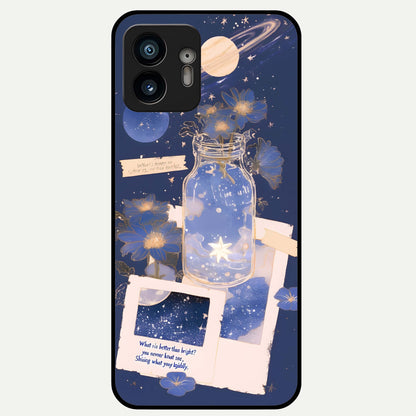  Starlit Cosmic Jar Glass Case For Nothing Phone 2 back cover – full design glossy printed glass finish