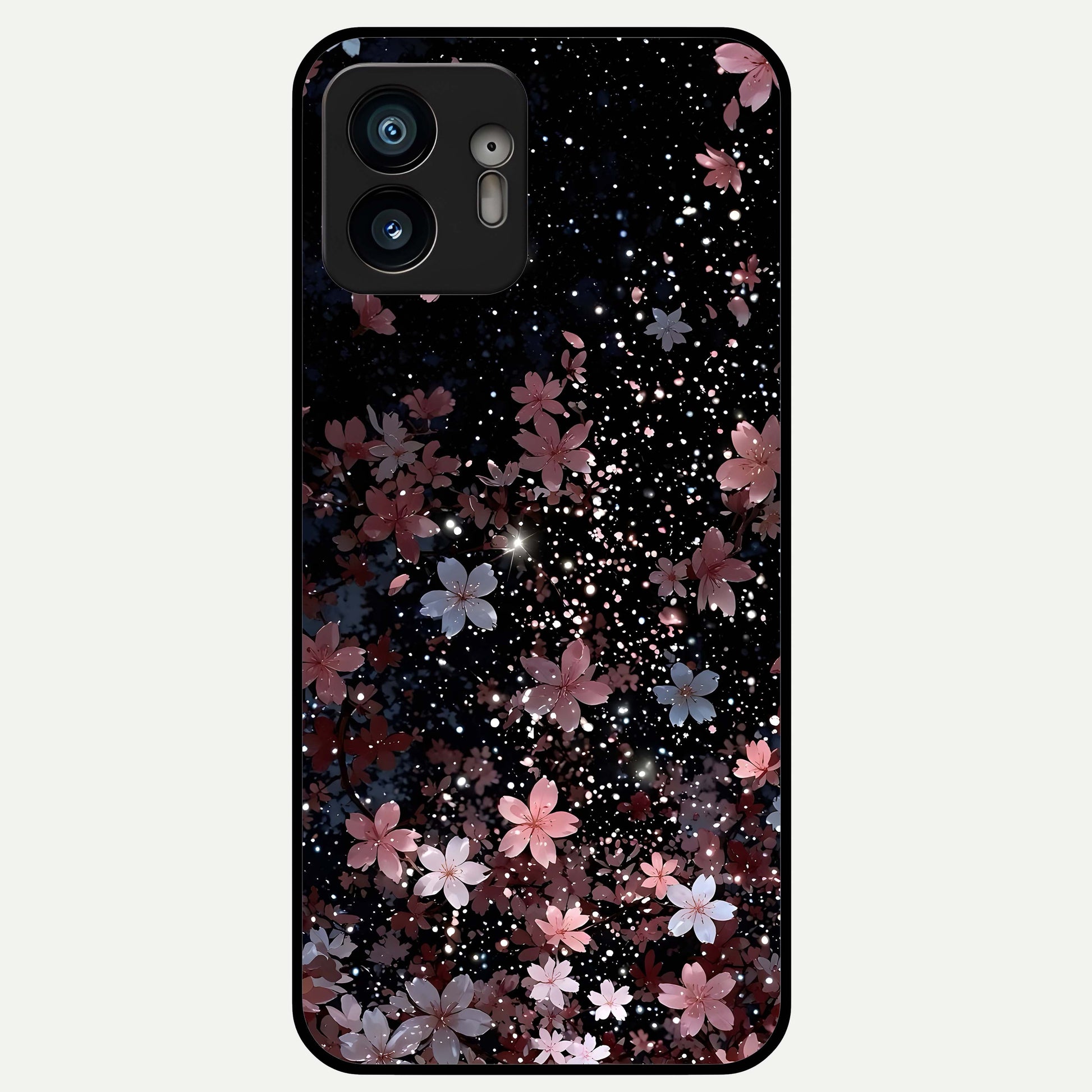  Starlit Flower Dreams Glass Case For Nothing Phone 2 back cover – full design glossy printed glass finish