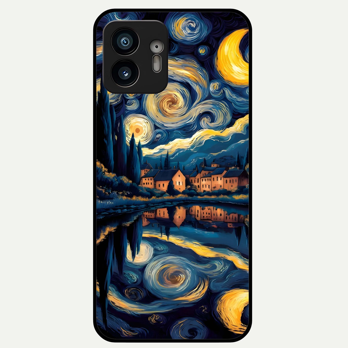  Starry Sky Serenity Glass Case For Nothing Phone 2 back cover – full design glossy printed glass finish