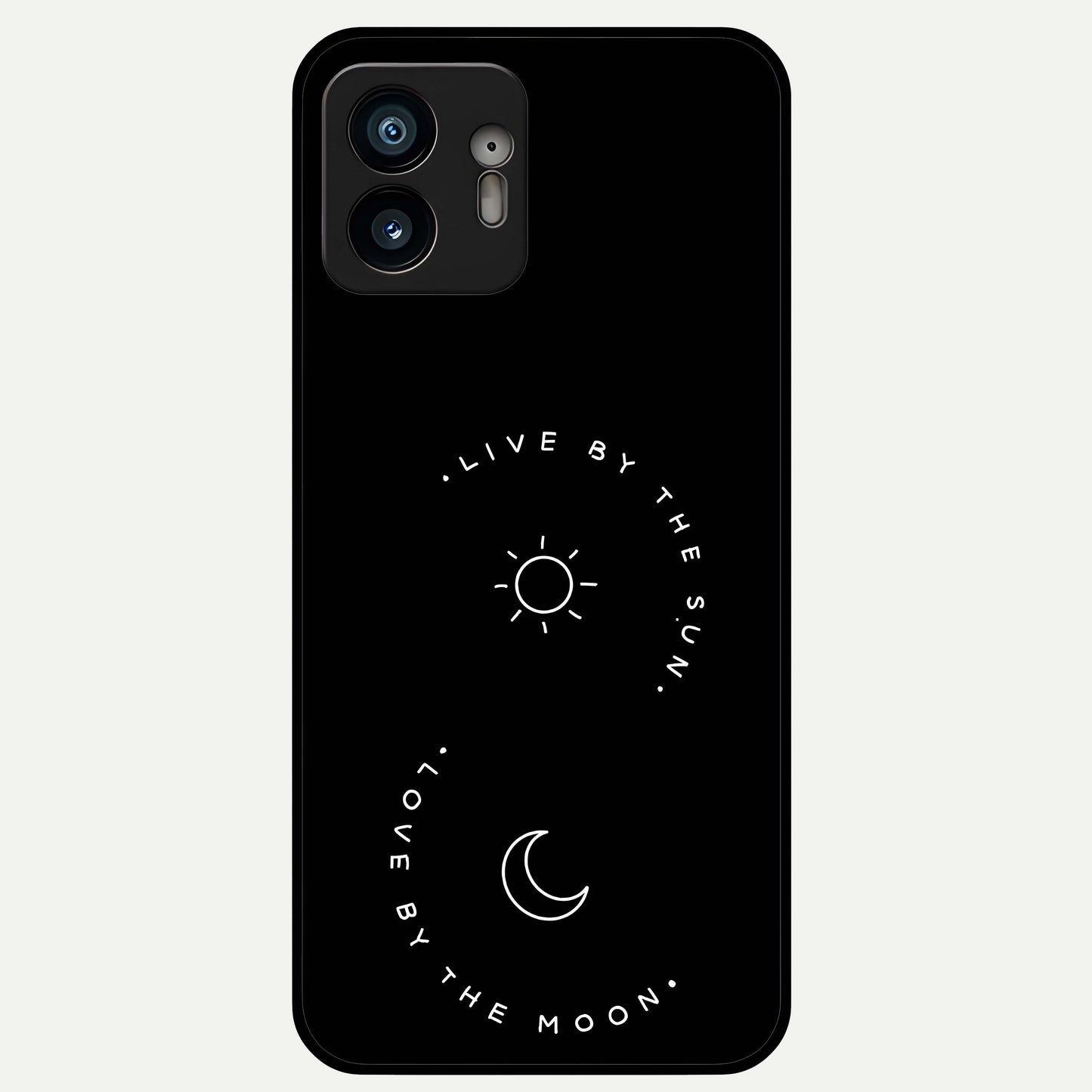  Sunflower Chic Mood Custom Name Glass Case For Nothing Phone 2 back cover – full design glossy printed glass finish