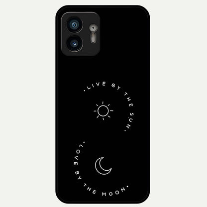  Sunflower Chic Mood Custom Name Glass Case For Nothing Phone 2 back cover – full design glossy printed glass finish