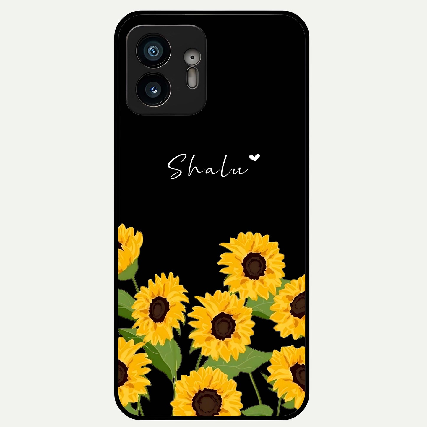  Sunlit Daisy Glow Glass Case For Nothing Phone 2 back cover – full design glossy printed glass finish