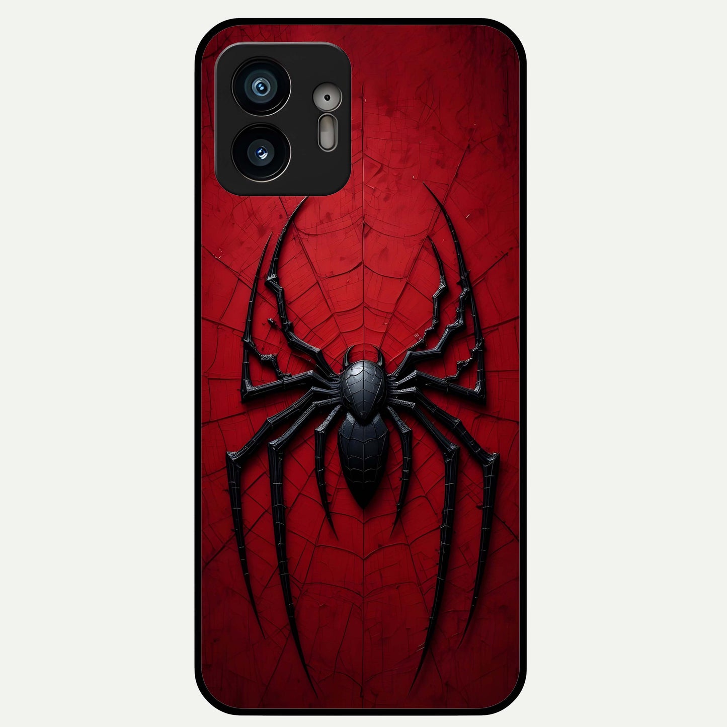  Superhero Web Emblem Glass Case For Nothing Phone 2 back cover – full design glossy printed glass finish