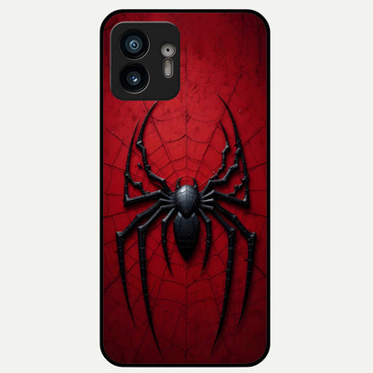  Superhero Web Emblem Glass Case For Nothing Phone 2 back cover – full design glossy printed glass finish