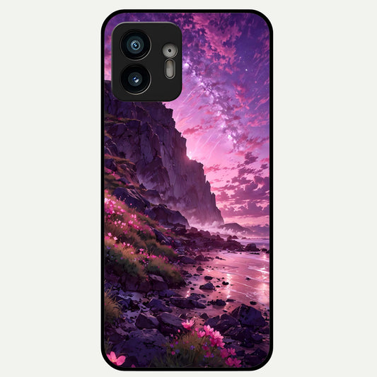  Twilight Blossom Coast Glass Case For Nothing Phone 2 back cover – full design glossy printed glass finish