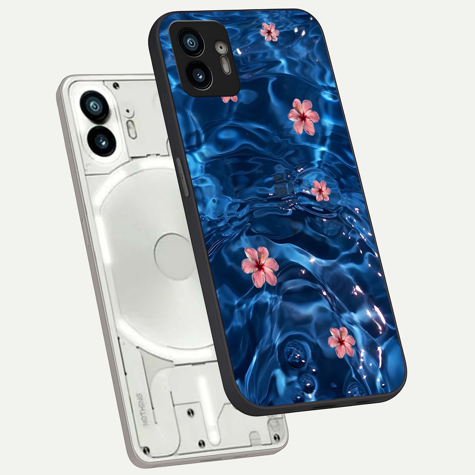  Blooming Spendor Bird phone case For Nothing Phone 2 showing premium glass back cover with detailed artwork