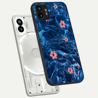 Blooming Spendor Bird phone case For Nothing Phone 2 showing premium glass back cover with detailed artwork