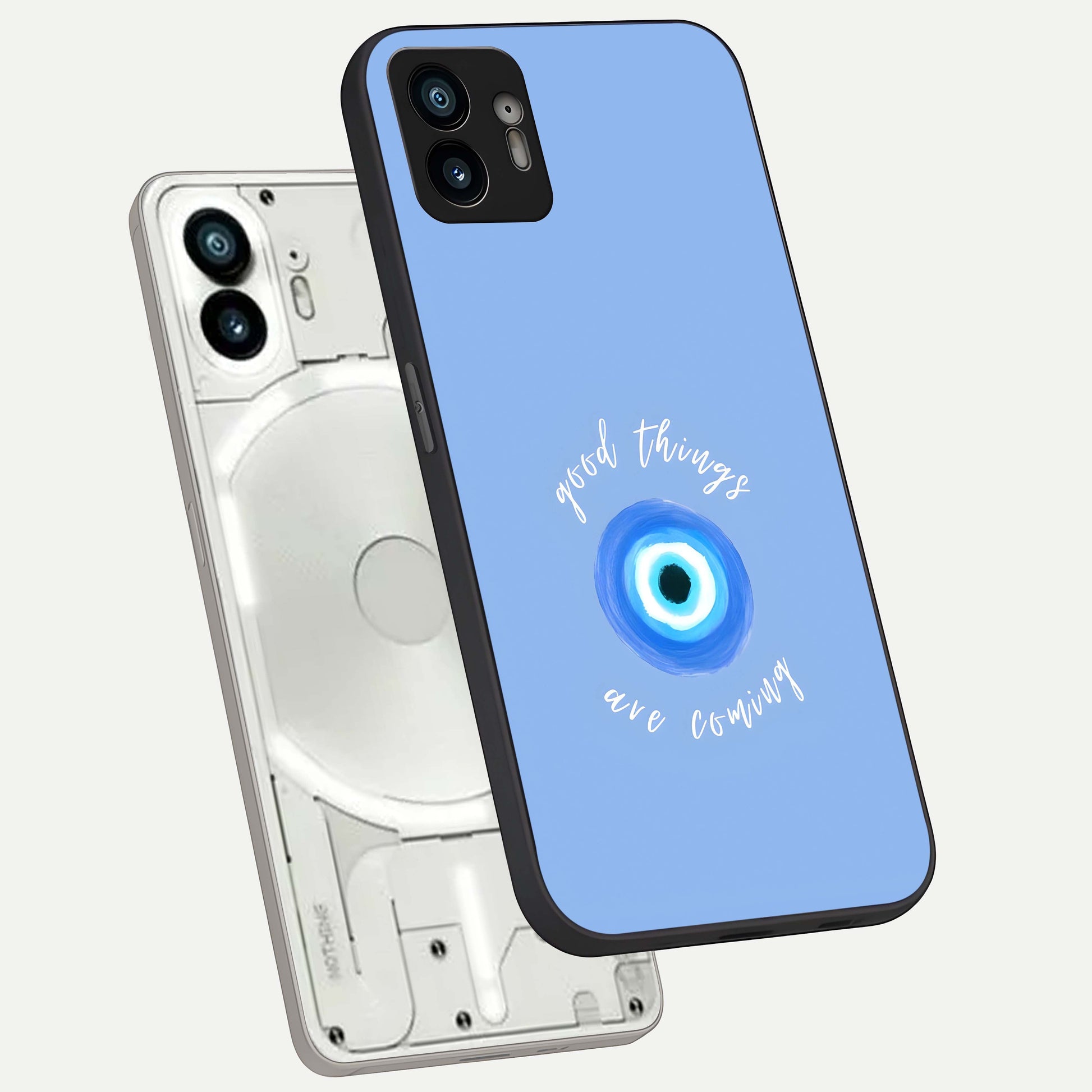  Bright Future Ahead phone case For Nothing Phone 2 showing premium glass back cover with detailed artwork