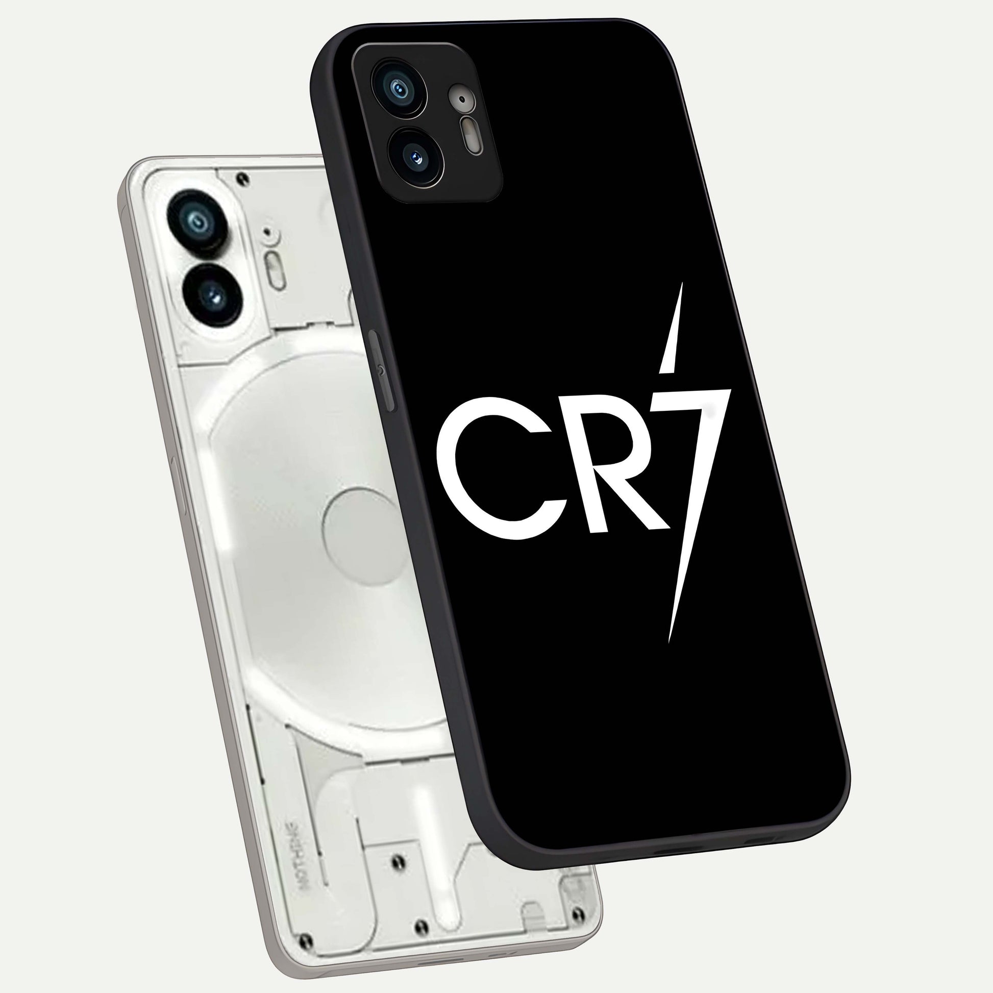  CR7 Elite Strike phone case For Nothing Phone 2 showing premium glass back cover with detailed artwork