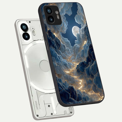  Celestial Cloud Road phone case For Nothing Phone 2 showing premium glass back cover with detailed artwork