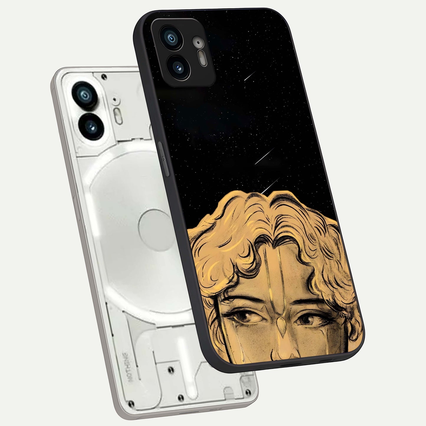  Celestial Gods Plan phone case For Nothing Phone 2 showing premium glass back cover with detailed artwork