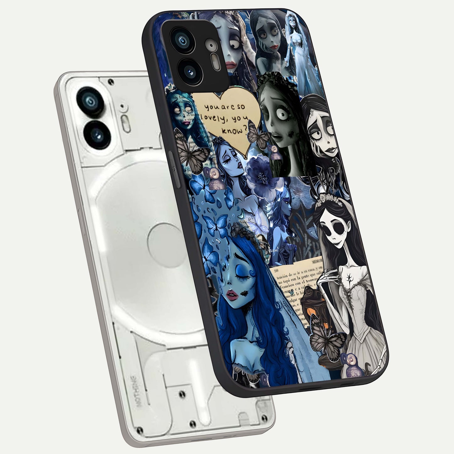  Corpse Bride Posters phone case For Nothing Phone 2 showing premium glass back cover with detailed artwork