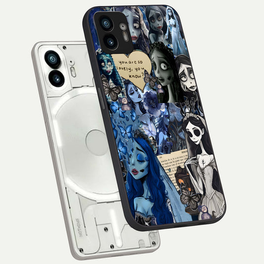  Corpse Bride Posters phone case For Nothing Phone 2 showing premium glass back cover with detailed artwork