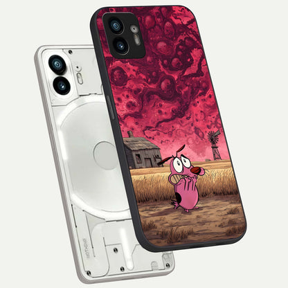  Courage Under Sky phone case For Nothing Phone 2 showing premium glass back cover with detailed artwork