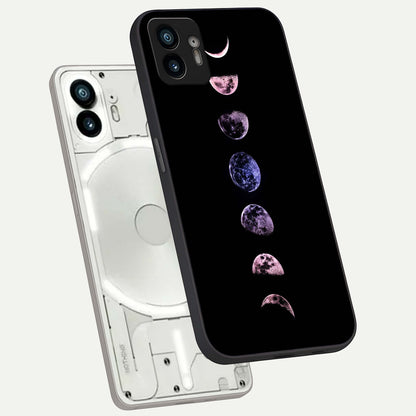  Crimson All Planets phone case For Nothing Phone 2 showing premium glass back cover with detailed artwork