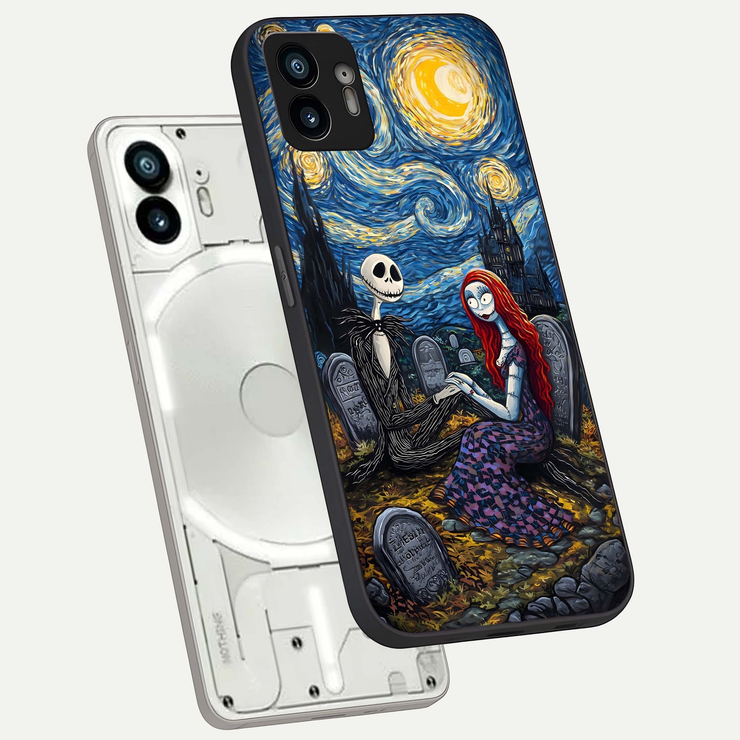  Eternal Night Love phone case For Nothing Phone 2 showing premium glass back cover with detailed artwork