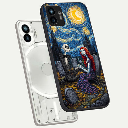  Eternal Night Love phone case For Nothing Phone 2 showing premium glass back cover with detailed artwork
