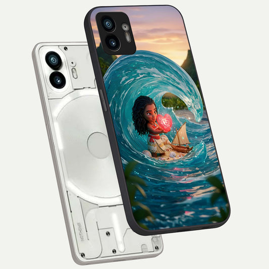  Heart of Ocean phone case For Nothing Phone 2 showing premium glass back cover with detailed artwork