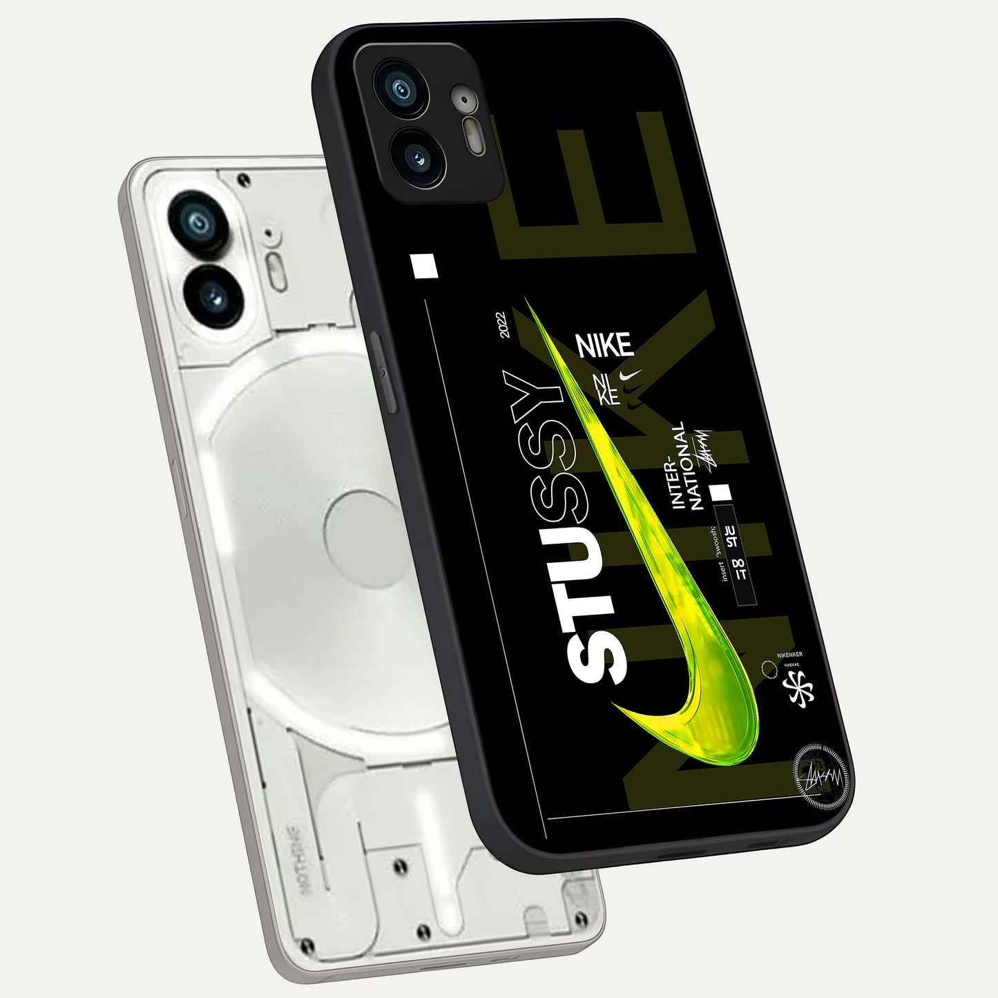  Neon Street Edition phone case For Nothing Phone 2 showing premium glass back cover with detailed artwork