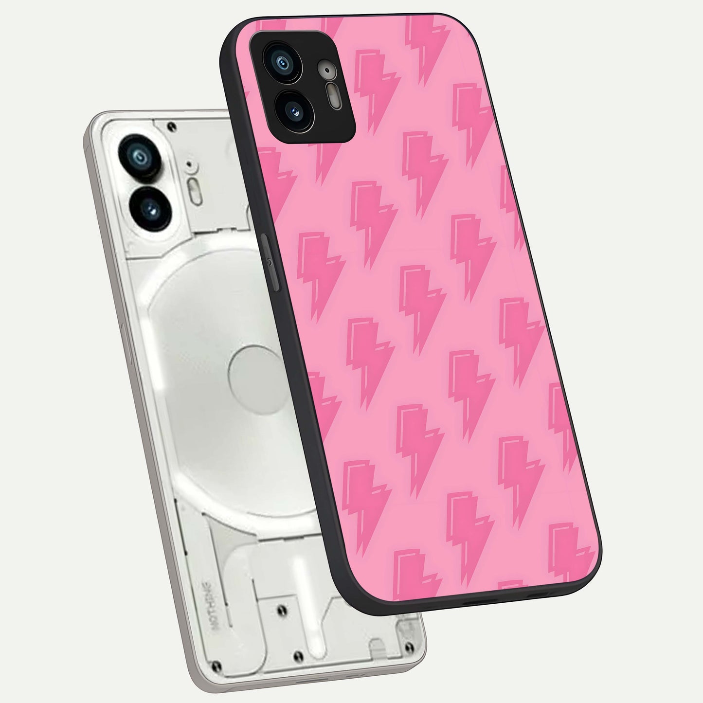  Pinkish Scenery phone case For Nothing Phone 2 showing premium glass back cover with detailed artwork