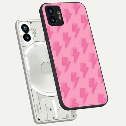  Pinkish Scenery phone case For Nothing Phone 2 showing premium glass back cover with detailed artwork