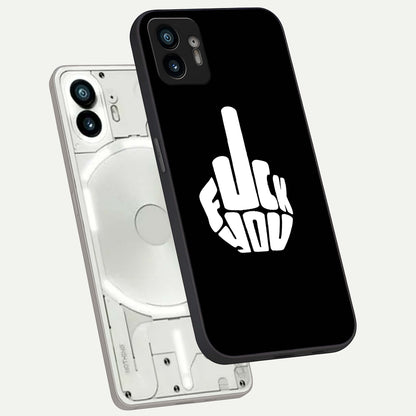  Rebel Mode On phone case For Nothing Phone 2 showing premium glass back cover with detailed artwork