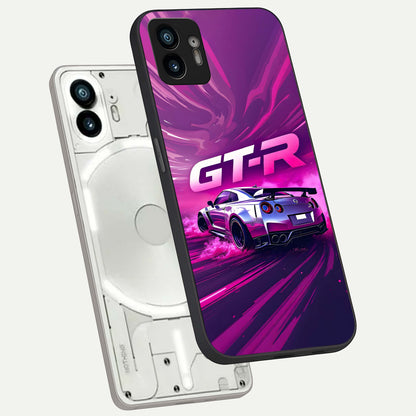  Speed Drift Legend phone case For Nothing Phone 2 showing premium glass back cover with detailed artwork