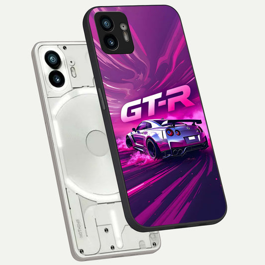  Speed Drift Legend phone case For Nothing Phone 2 showing premium glass back cover with detailed artwork