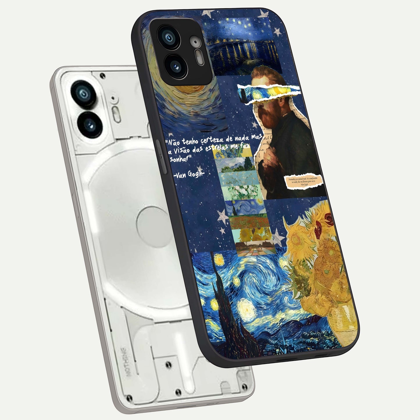  Starry Dream Vision phone case For Nothing Phone 2 showing premium glass back cover with detailed artwork
