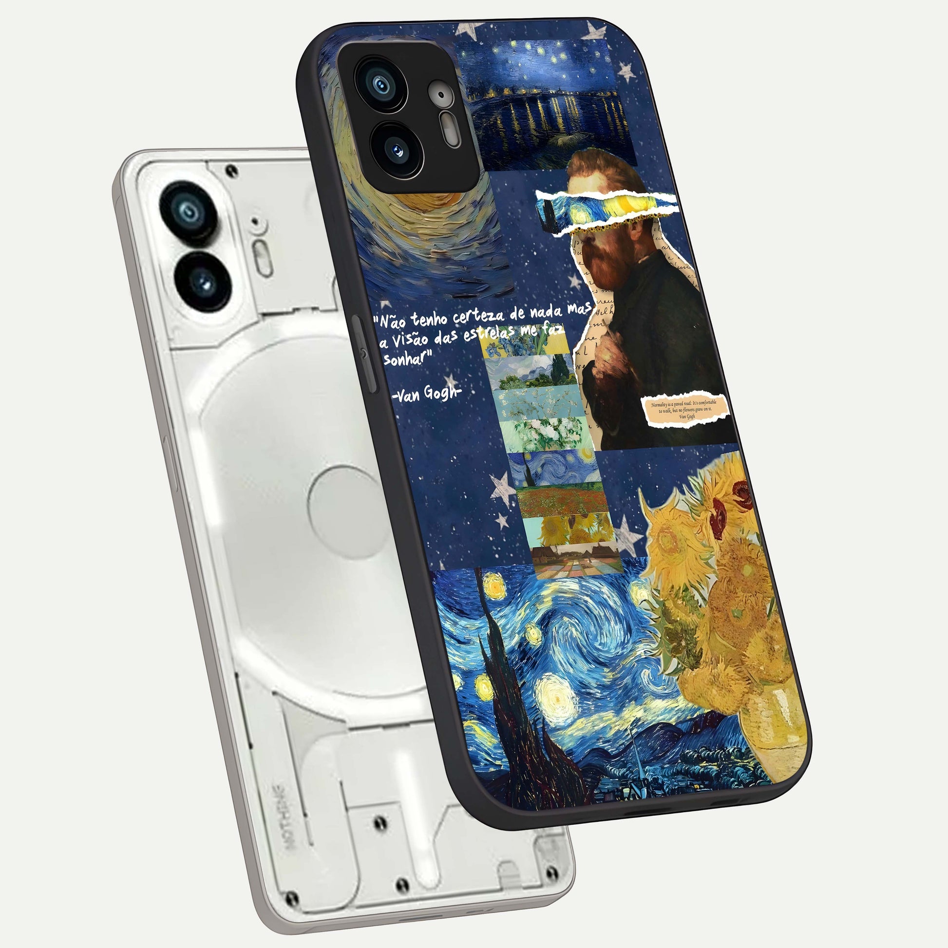  Starry Dream Vision phone case For Nothing Phone 2 showing premium glass back cover with detailed artwork