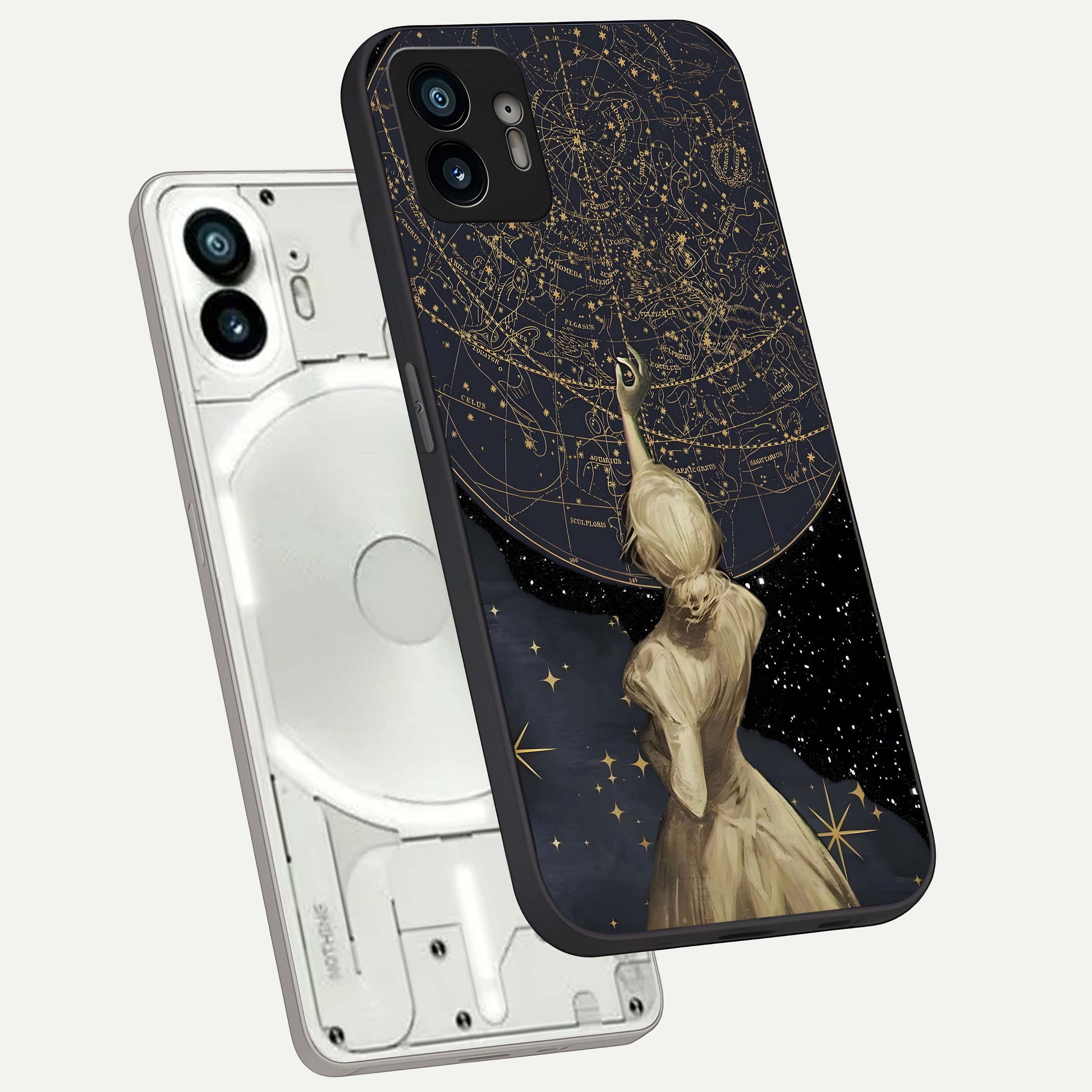  Taylor Swift Girl phone case For Nothing Phone 2 showing premium glass back cover with detailed artwork