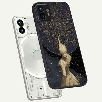  Taylor Swift Girl phone case For Nothing Phone 2 showing premium glass back cover with detailed artwork