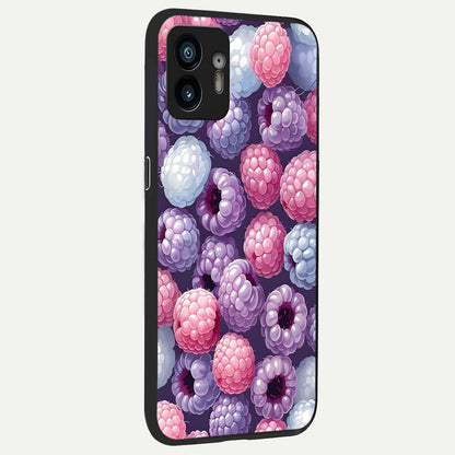 Berry Candy Pop back cover For Nothing Phone 2 slim fit glass case with vibrant aesthetic design