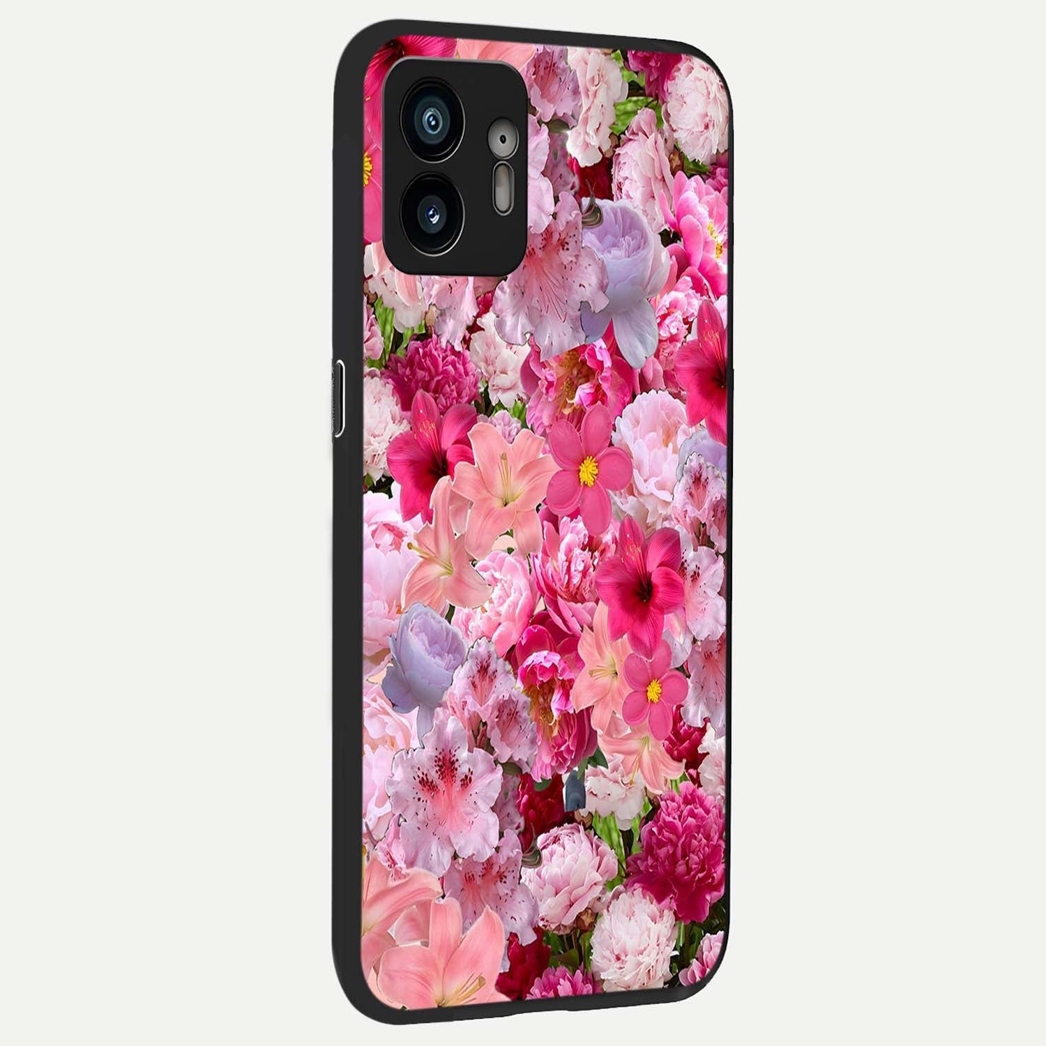  Bloom Crush Fantasy back cover For Nothing Phone 2 slim fit glass case with vibrant aesthetic design