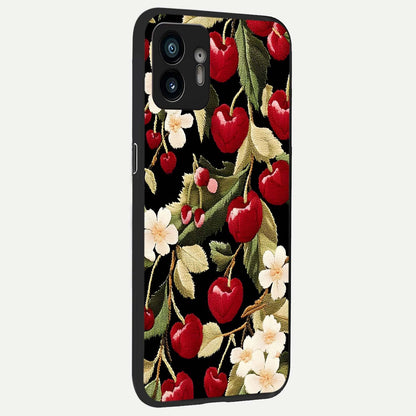  Blooming Water Drift back cover For Nothing Phone 2 slim fit glass case with vibrant aesthetic design