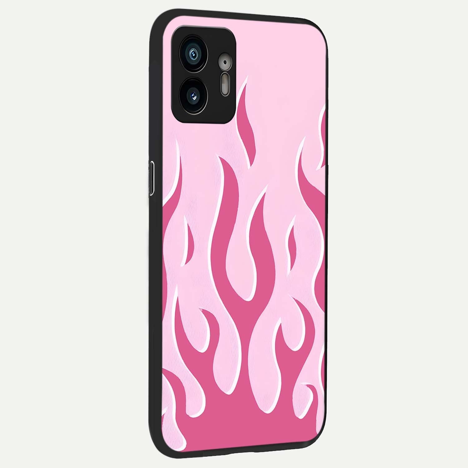  Blush Flame Energy back cover For Nothing Phone 2 slim fit glass case with vibrant aesthetic design