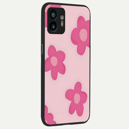  Candy Bloom Dreams back cover For Nothing Phone 2 slim fit glass case with vibrant aesthetic design