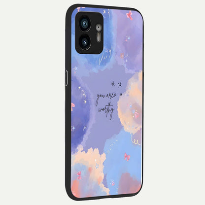  Celestial Cloud Magic back cover For Nothing Phone 2 slim fit glass case with vibrant aesthetic design