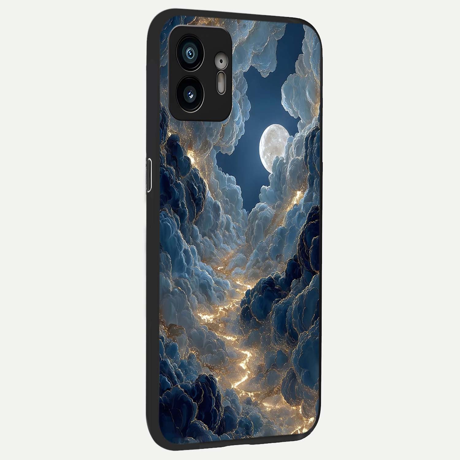  Celestial Cloud Road back cover For Nothing Phone 2 slim fit glass case with vibrant aesthetic design