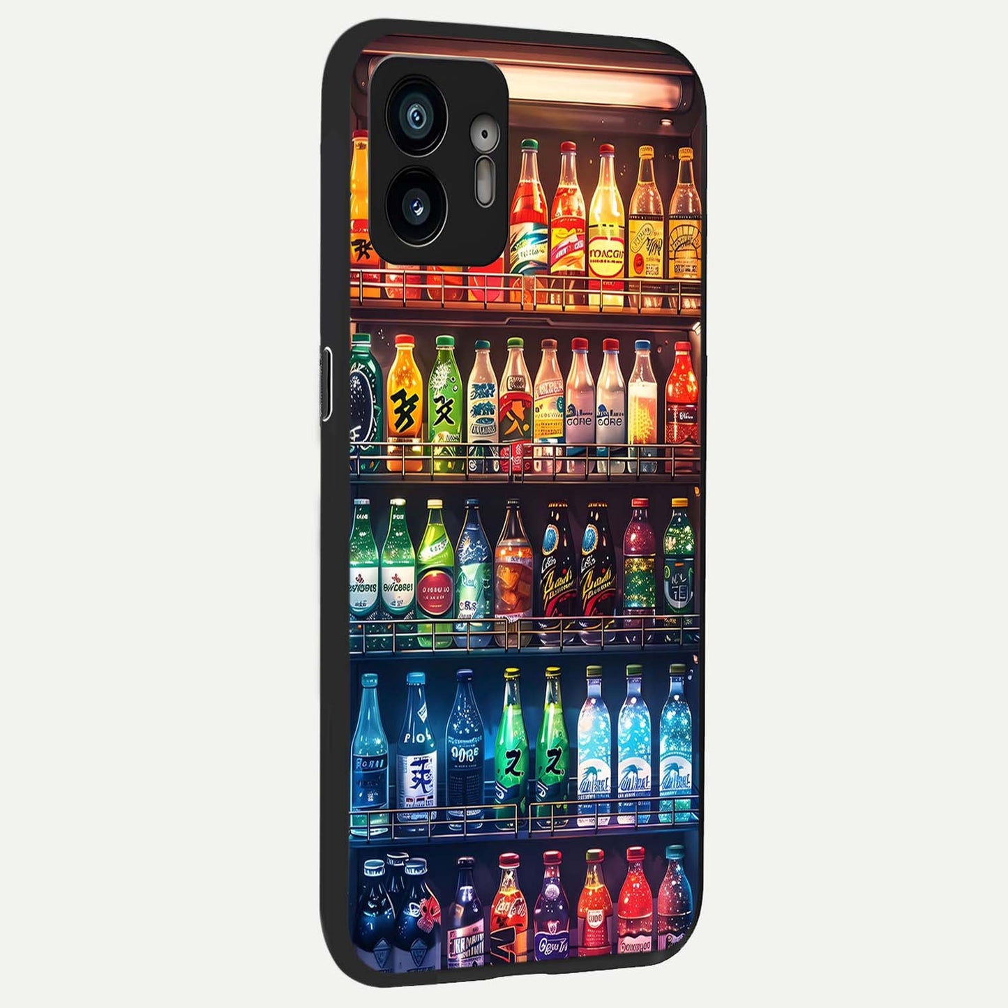  Colorful Soda Bottles back cover For Nothing Phone 2 slim fit glass case with vibrant aesthetic design