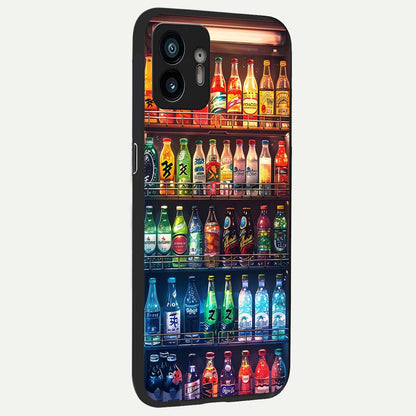  Colorful Soda Bottles back cover For Nothing Phone 2 slim fit glass case with vibrant aesthetic design