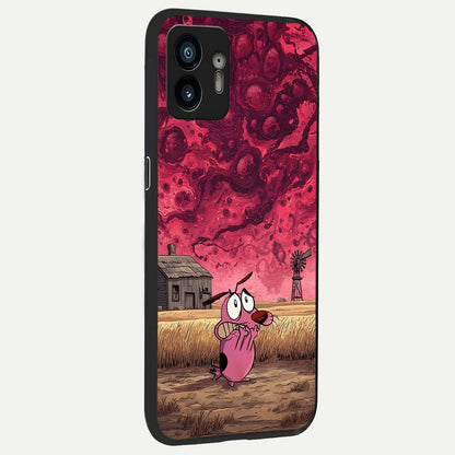  Courage Under Sky back cover For Nothing Phone 2 slim fit glass case with vibrant aesthetic design