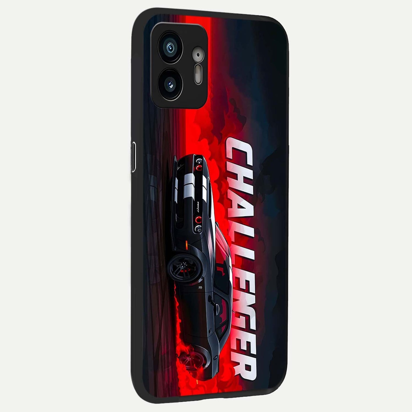  Crimson Challenger Fury back cover For Nothing Phone 2 slim fit glass case with vibrant aesthetic design