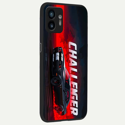  Crimson Challenger Fury back cover For Nothing Phone 2 slim fit glass case with vibrant aesthetic design