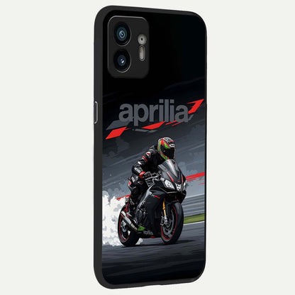  Dark Aprilla back cover For Nothing Phone 2 slim fit glass case with vibrant aesthetic design