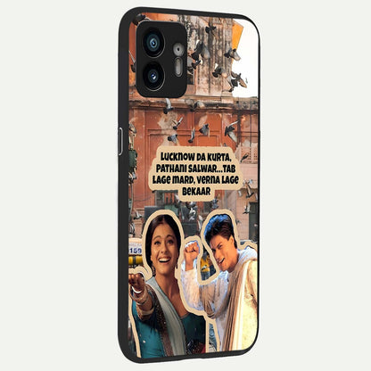  Desi Retro Vibes back cover For Nothing Phone 2 slim fit glass case with vibrant aesthetic design