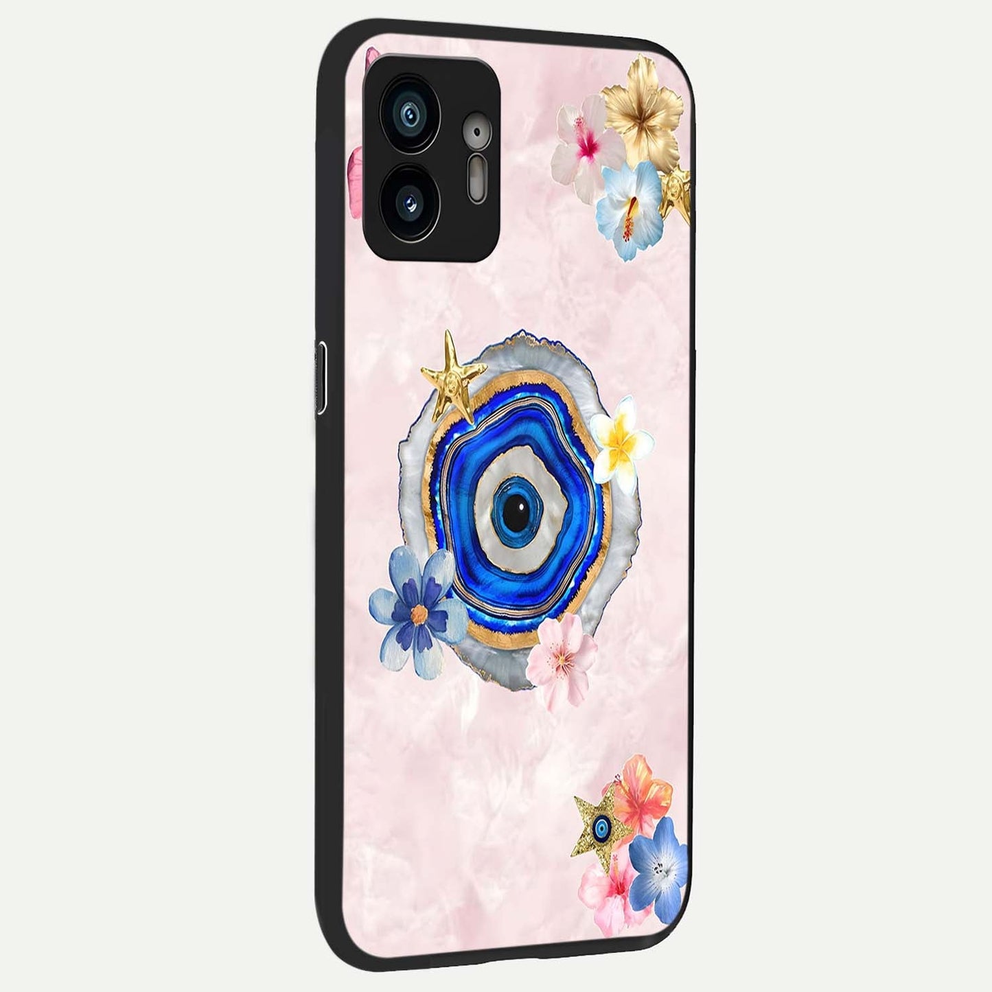  Divine Aura Bloom back cover For Nothing Phone 2 slim fit glass case with vibrant aesthetic design
