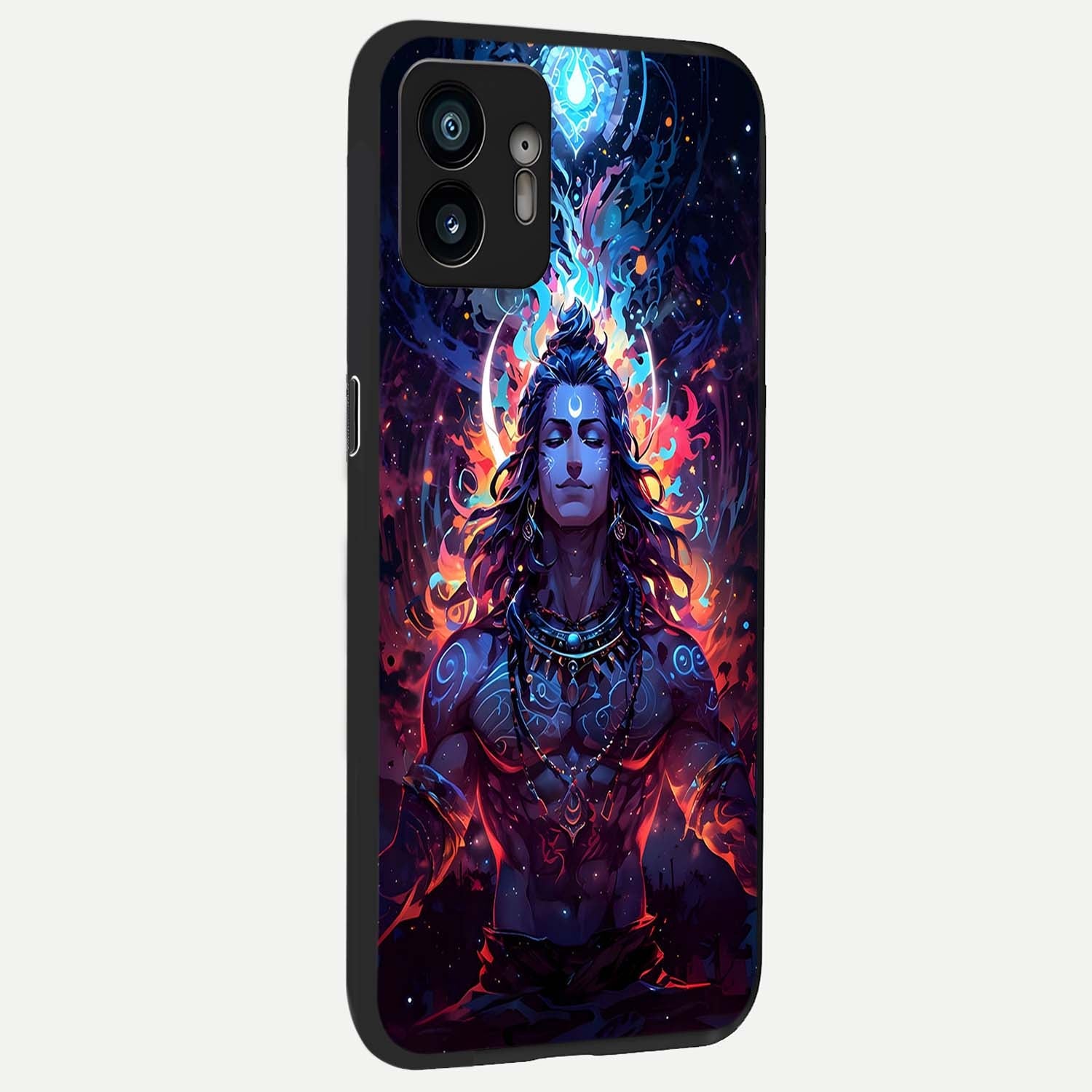  Divine Fire Shiv back cover For Nothing Phone 2 slim fit glass case with vibrant aesthetic design